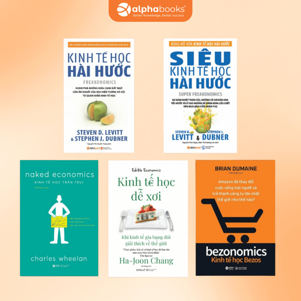 Sách Kinh Tế Học Hài Hước + Siêu Kinh Tế Học Hài Hước + Kinh Tế Học Trần Trụi+Kinh Tế Học Dễ Xơi+Bez