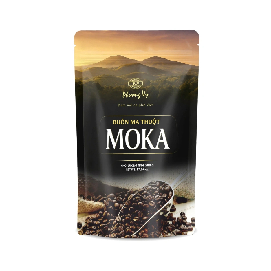 Cà phê rang xay Phương Vy Moka 500g