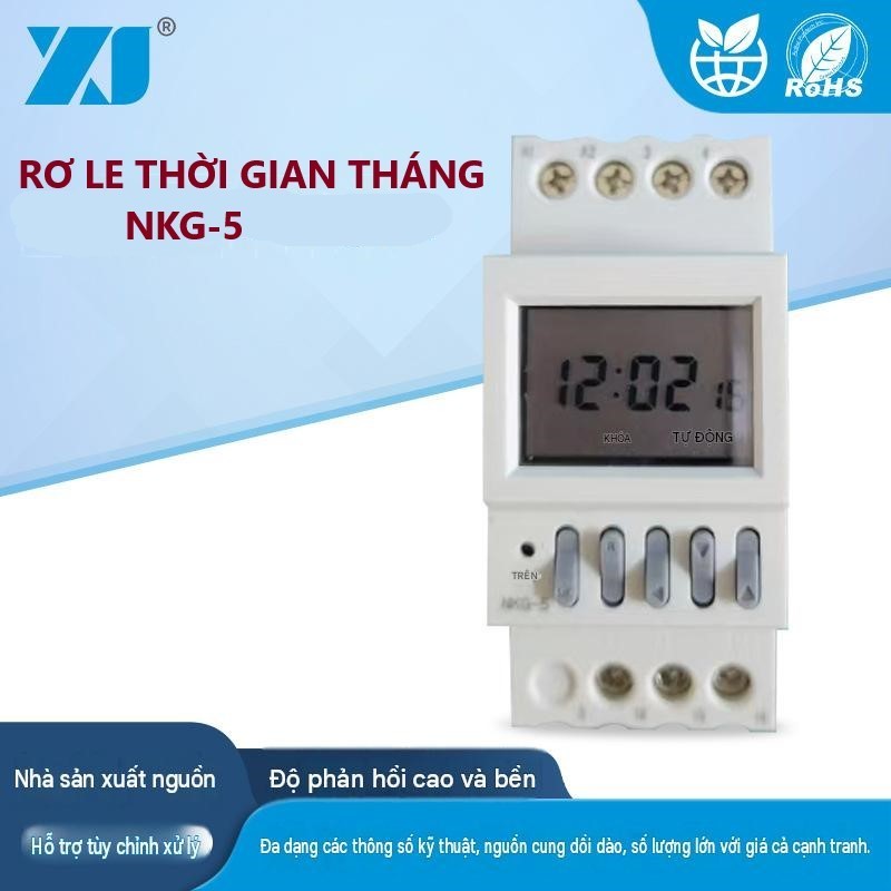 role thời gian thực cài đặt theo tháng NKG-5 công tắc hẹn giờ tháng NKG5