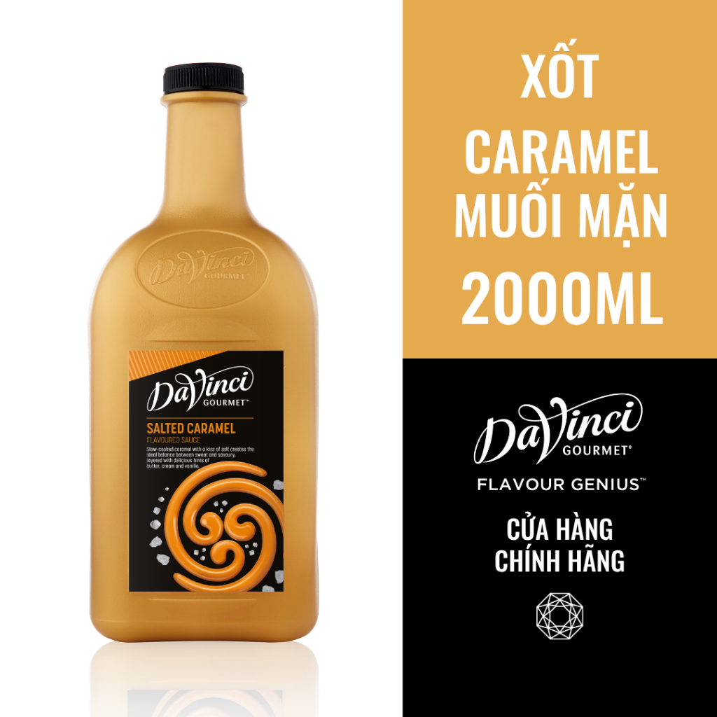 Xốt Caramel Muối Mặn / Salted Caramel Sauce - DaVinci Gourmet (2L)