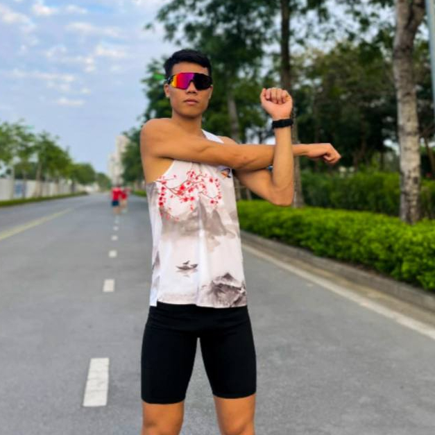 Áo Singlet chạy bộ nam nữ Hoa đào Xsports XP340