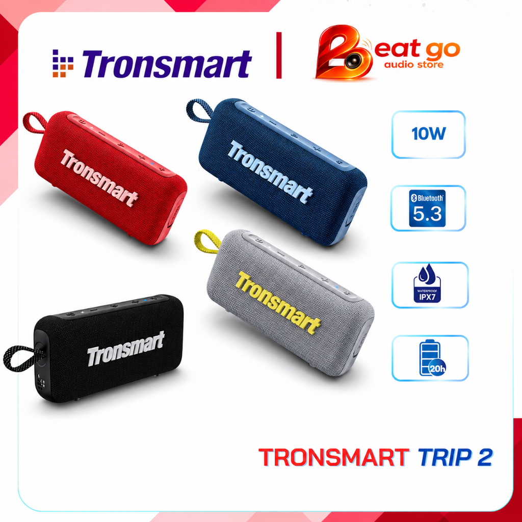 Loa bluetooth Tronsmart Trip 2, 10W, công nghệ âm thanh Soundplus, nghe nhạc 20h, IPX7, điều chỉnh E
