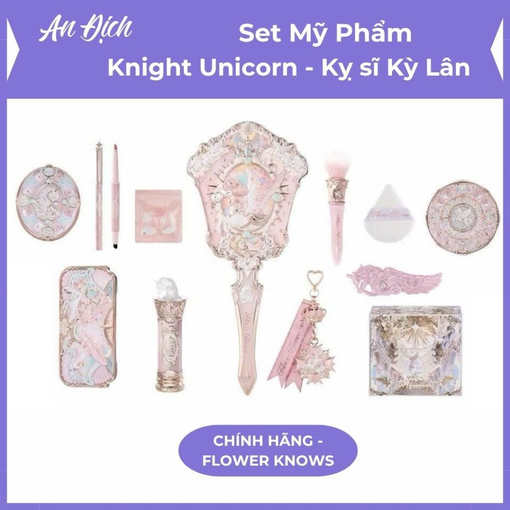 {Chính hãng} Set trang điểm Flower Knows Knight Unicorn