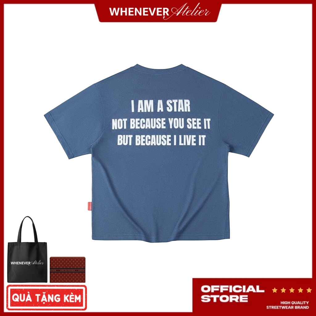 Whenever - Áo Thun Whenever Atelier Star Mainifesto T-Shirt Form Whenever SS26 Vải Cotton Unisex