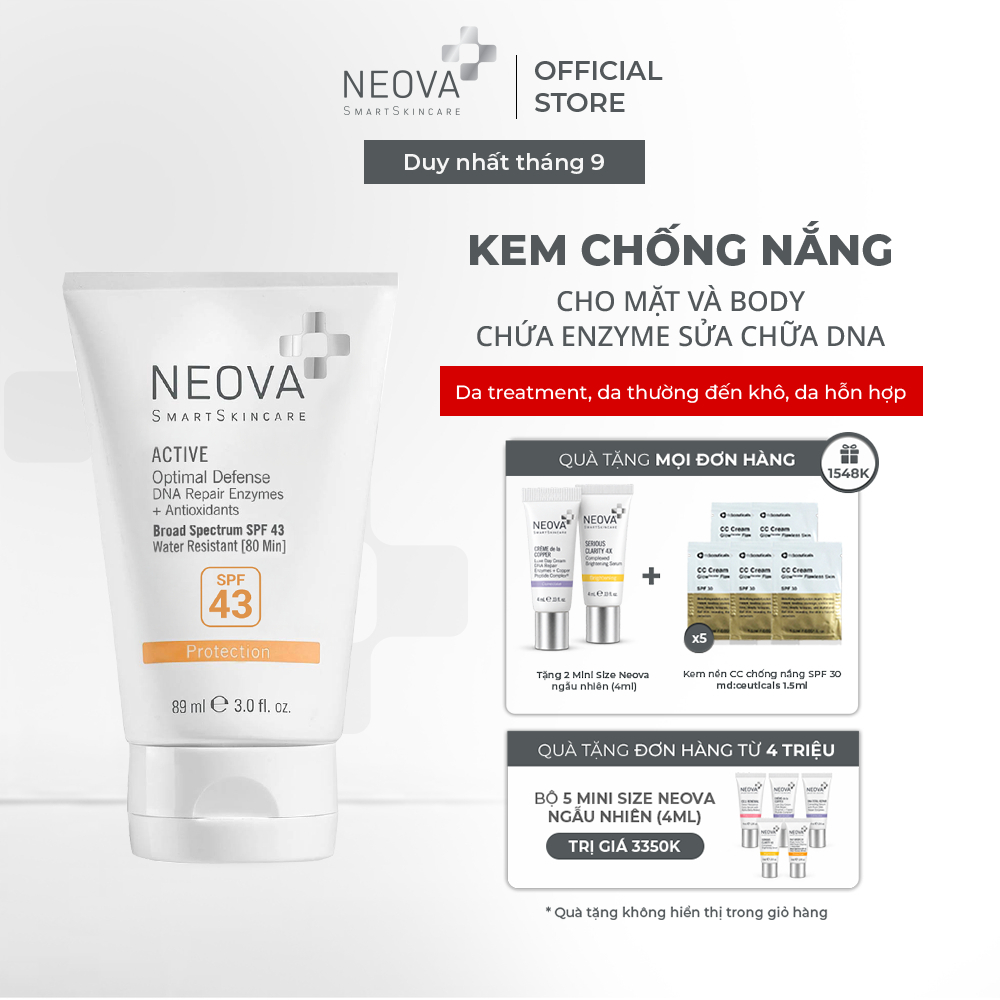 Kem chống nắng Neova Active Spf43 89ml