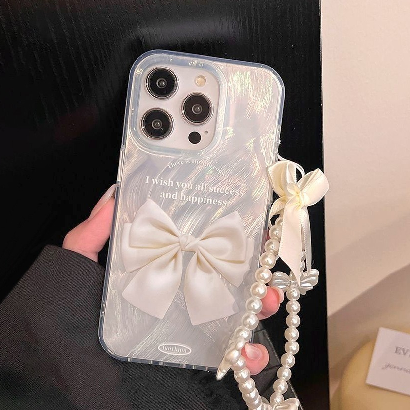 Ốp Lưng iPhone Silicon Mềm Nơ To Ánh Bạc, Chống Xước ĐT, Bảo Vệ Cam Cho iPhone X XS XR 11 12 13 14 1