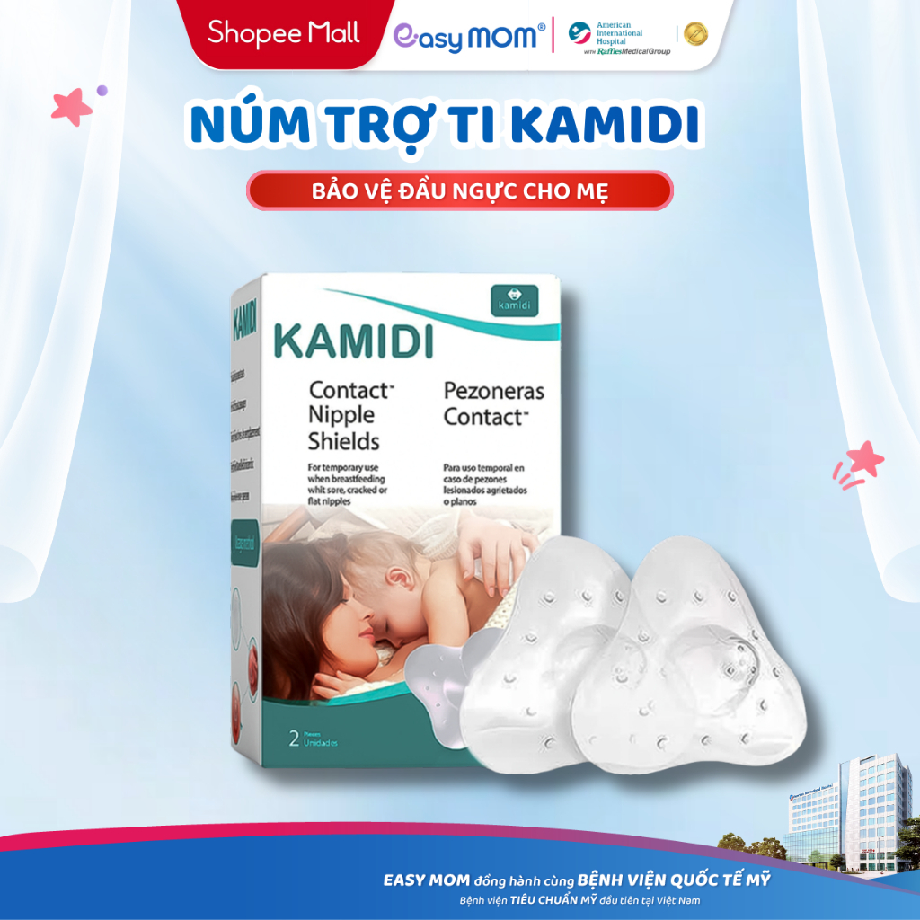 Núm Trợ Ti Kamidi Hỗ Trợ Mẹ Bảo Vệ Đầu Ngực, Hỗ Trợ Mẹ Núm Ngắn Cho Con Ti Trực Tiếp