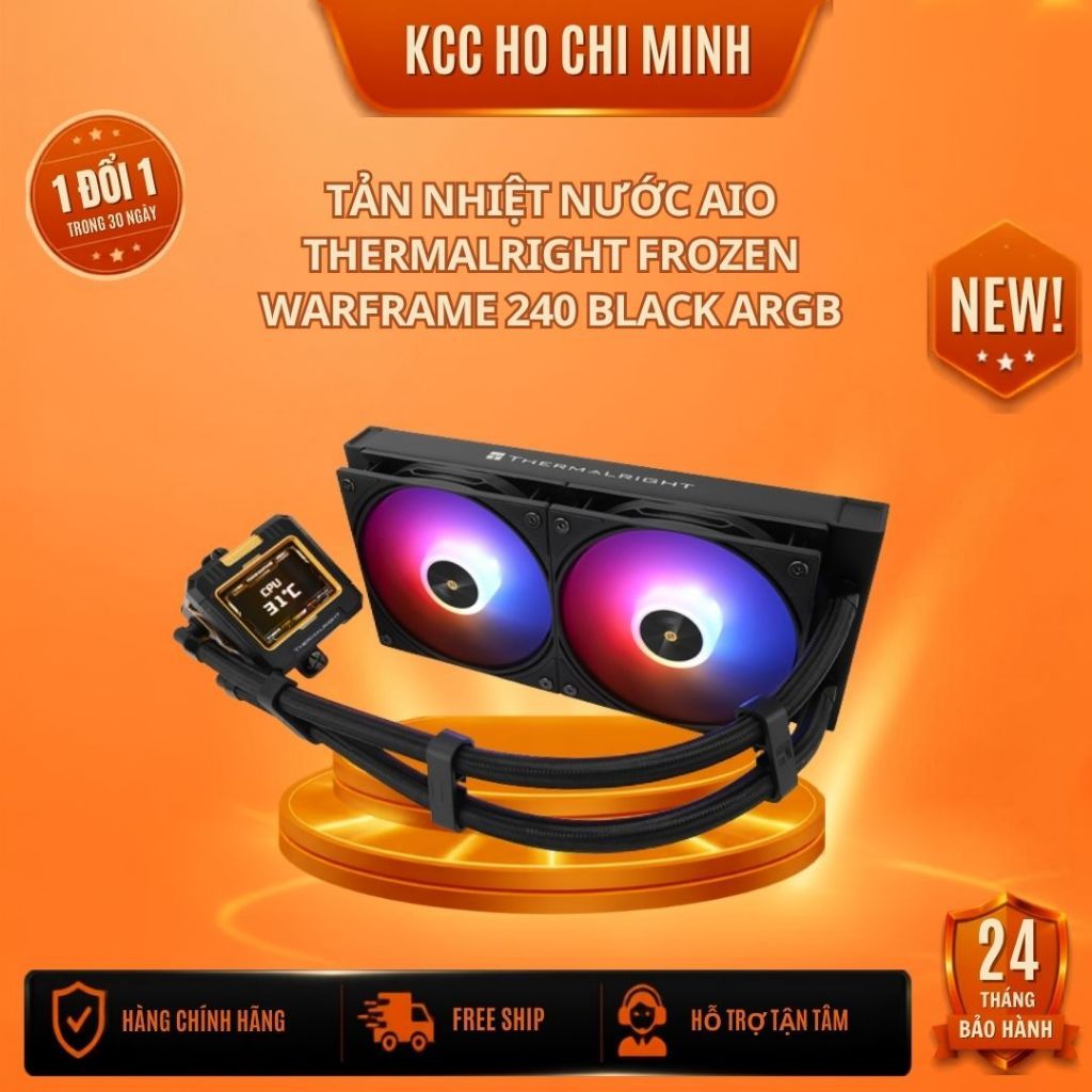 Tản nhiệt nước AIO Thermalright Frozen Warframe 240 BLACK ARGB- Bảo hành 24 tháng