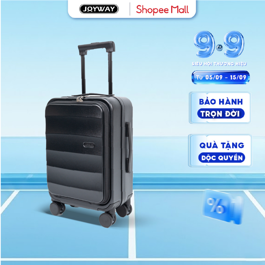 [BEST SELLER] Vali JoyWay TROP003 Size20/24/28, Nhựa PC+ABS, Khóa Số TSA, Dây Kéo YKK, Bảo Hành Trọn