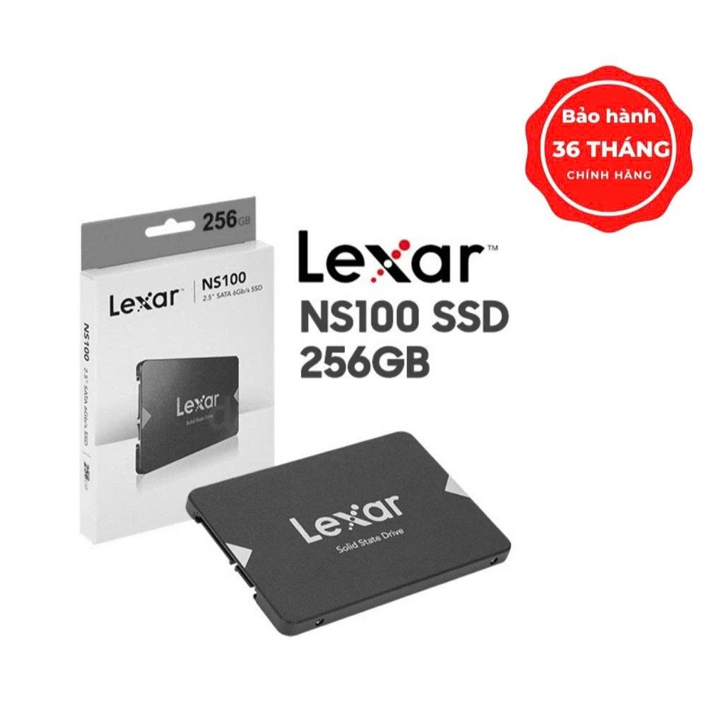Ổ Cứng SSD LEXAR NS100 256GB 2.5 inch SATA III (Đọc 520MB/s - Ghi 450MB/s) - (LNS100-256RB)