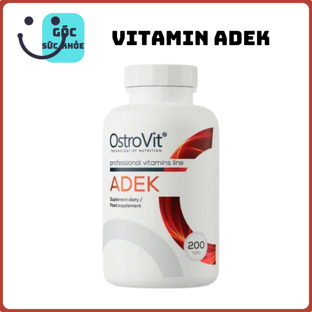 [CÔNG TY] Vitamin ADEK OstroVit 200 Viên – Bổ Sung Vitamin A, D, E, K – Thực Phẩm Bổ Sung