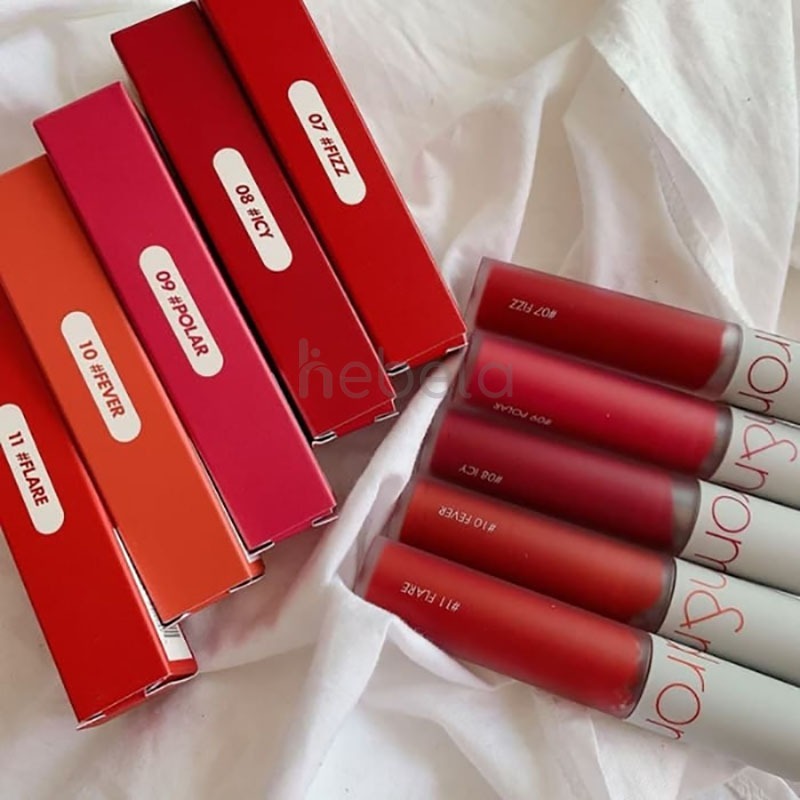 [XẢ KHO DATE 2027 2028] Son Kem Romand Zero  Kem 25 Nerd Pink Son Juicy Bảng Mắt Romand