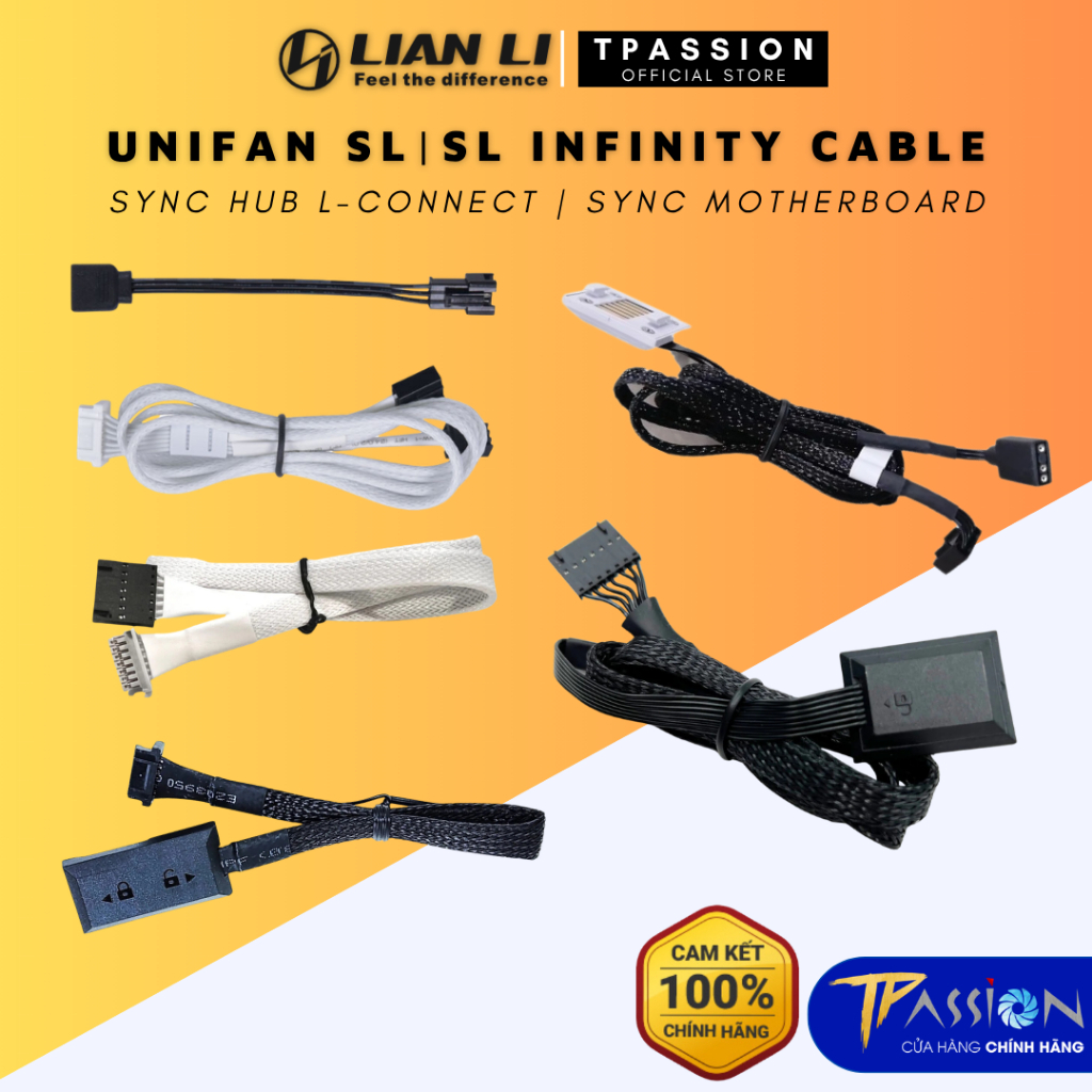Dây cáp Quạt tản nhiệt LIAN LI UNI FAN SL V2 / SL INFINITY / P28 các loại Sync Hub /Sync Main LED AR