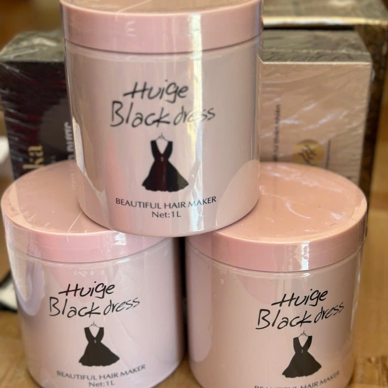 (HÀNG CHUẨN) Kem Ủ Tóc Huige Black Dress 1000ml – Ủ Váy Hấp Tóc Dưỡng Tóc Khô Xơ Hư Tổn Sau Uốn Nhuộ