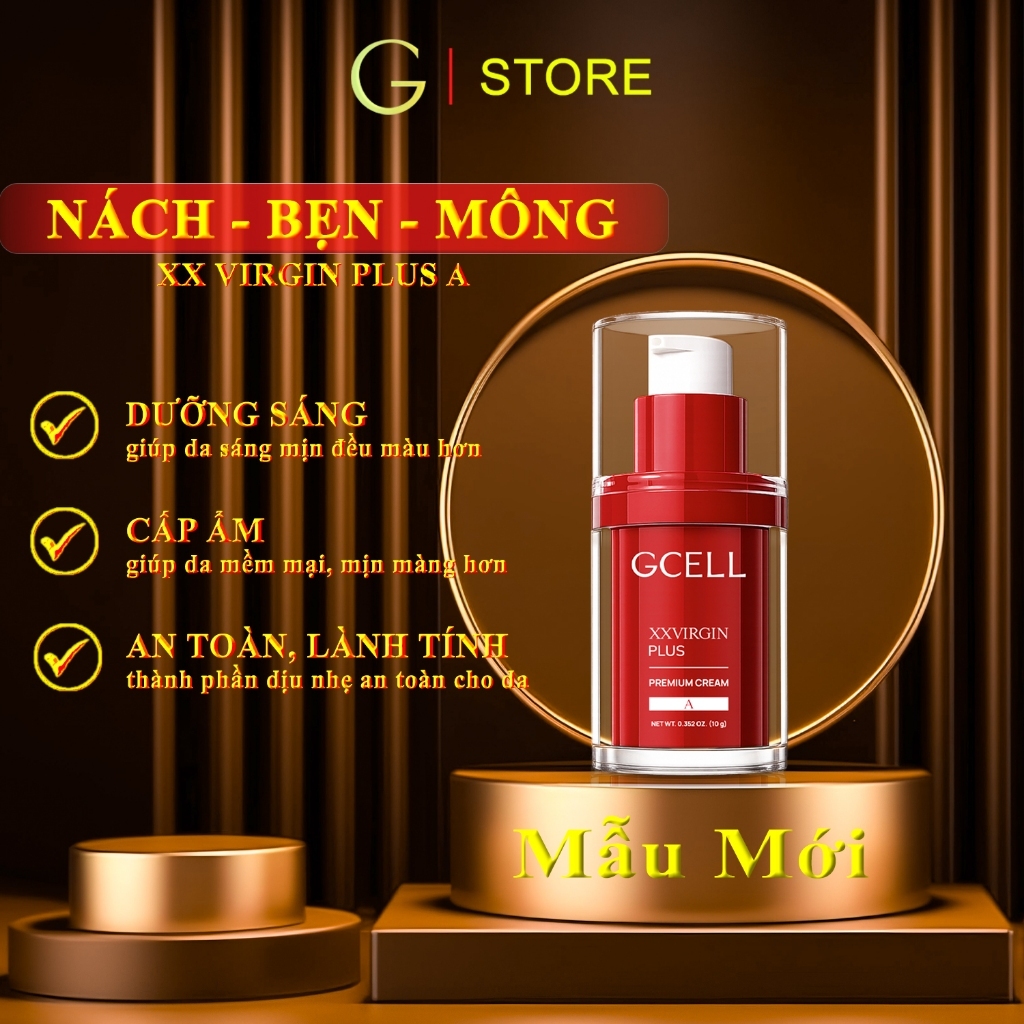 Kem Nách Bẹn Mông XX VIRGIN PLUS A GCELL (chính hãng)