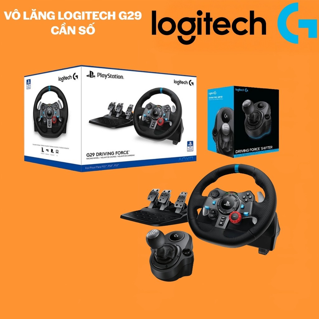 Vô Lăng Logitech G29 + Cần Số Chính Hãng