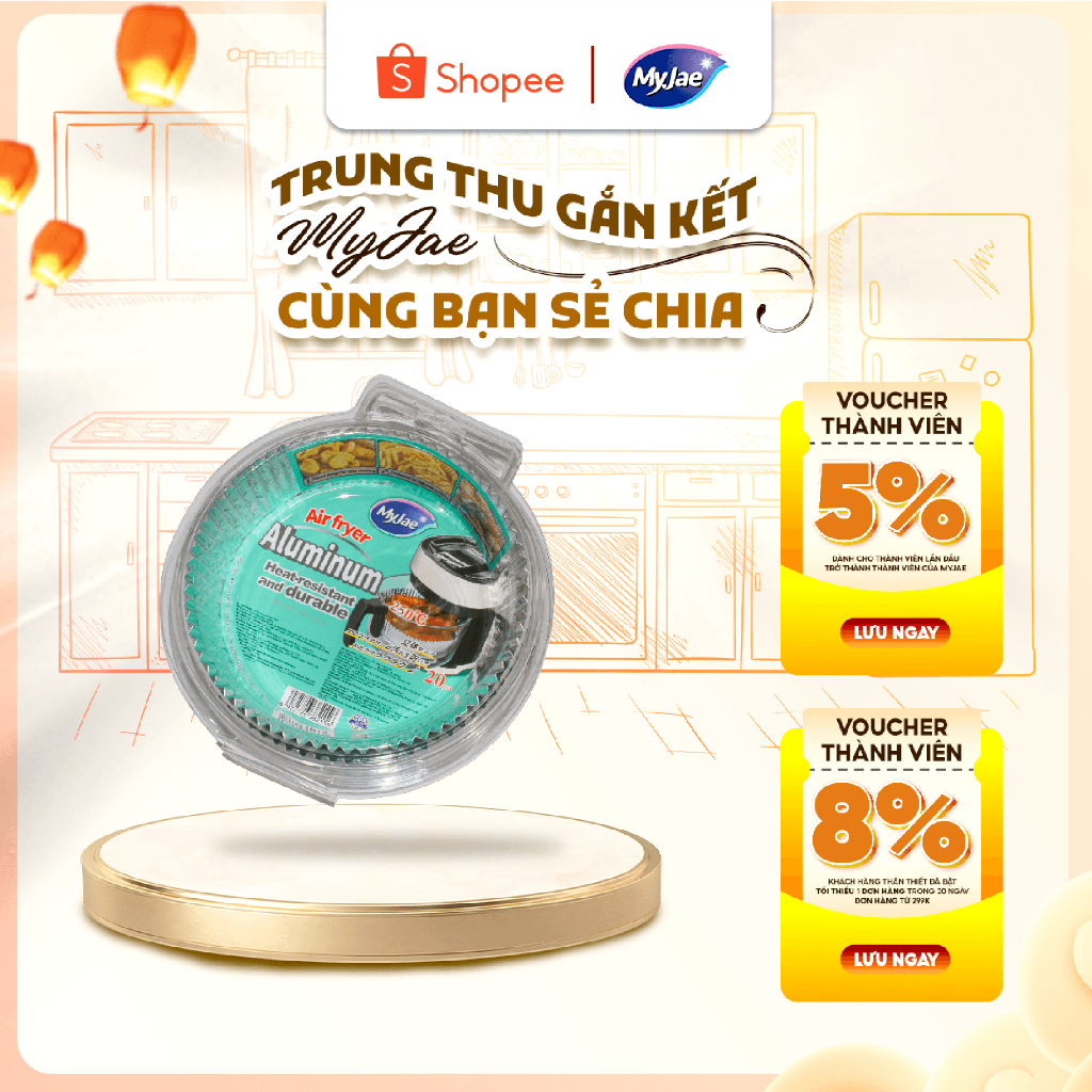 Giấy bạc MyJae lót nồi chiên không dầu