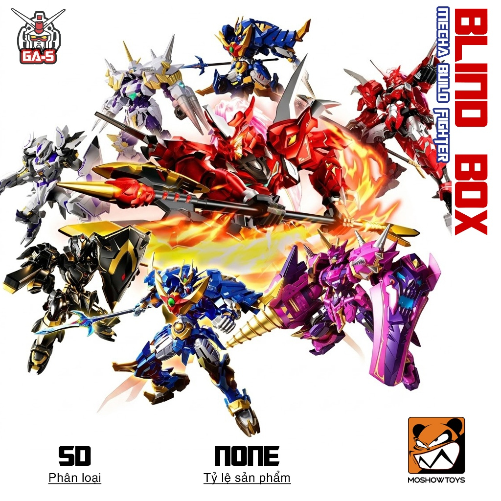 Mô hình Lắp ráp Moshow Blind Box Ver 03, Hộp Gacha Aryra, Nezo