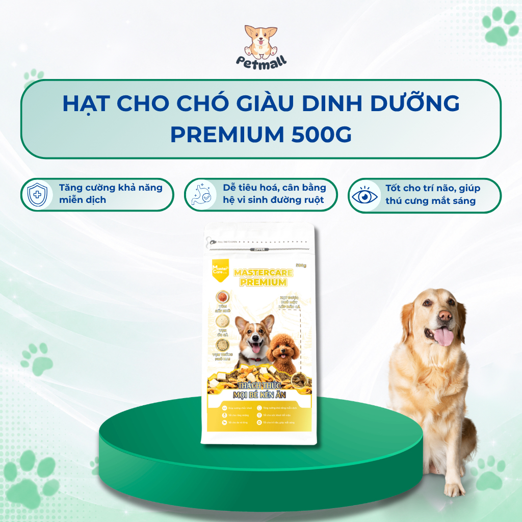 Thức Ăn Hạt Premium Mix Loại Dễ Ăn, Hạn Chế Kén Ăn Phát Triển Tốt Cho Chó MasterCare