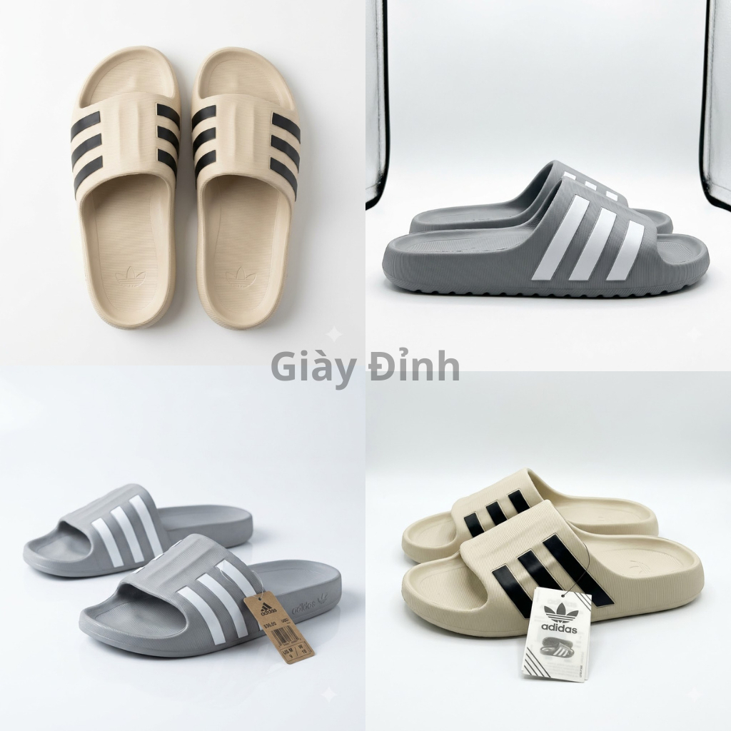 Dép đúc Adifom siêu nhẹ 3 sọc, dép đúc adifom superstar mule full nam nữ chống trượt