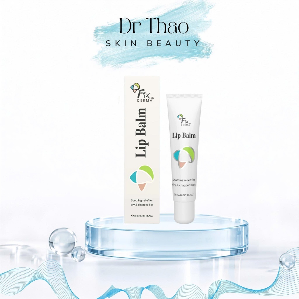 [HSD 06/2027] Son dưỡng môi Fixderma Lip Balm tuyp 15ml