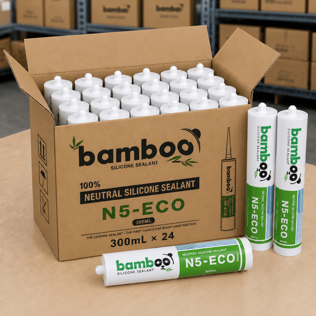NGUYÊN THÙNG 24 CHAI - KEO SILICONE BAMBOO N5-ECO 300ML