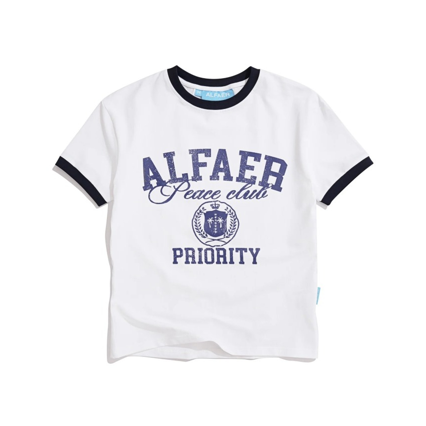 ÁO THUN LOCAL BRAND "ALFAER" PRIORITY FIT T-SHIRT - WHITE