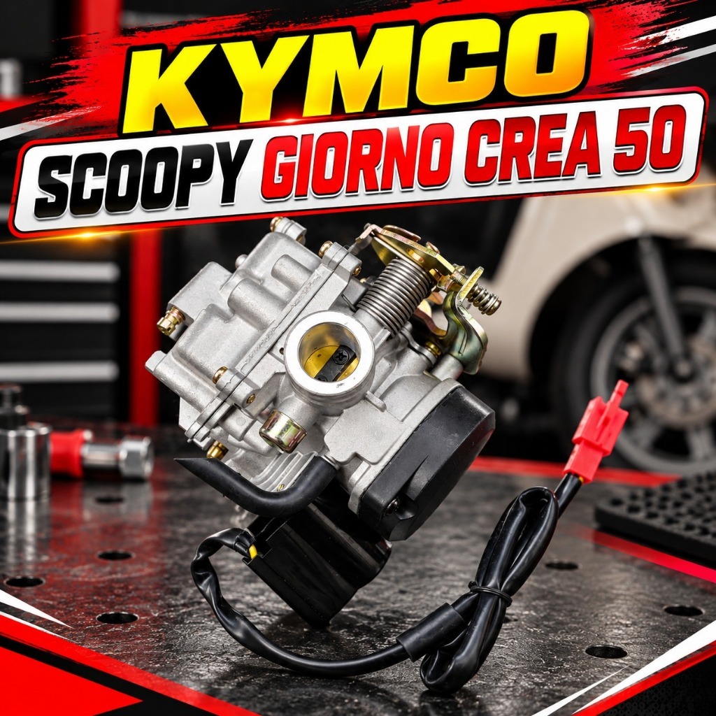 Bình Xăng Con Kymco Scoopy Giorno Crea 50cc | Chế Hòa Khí Xe Máy 50cc
