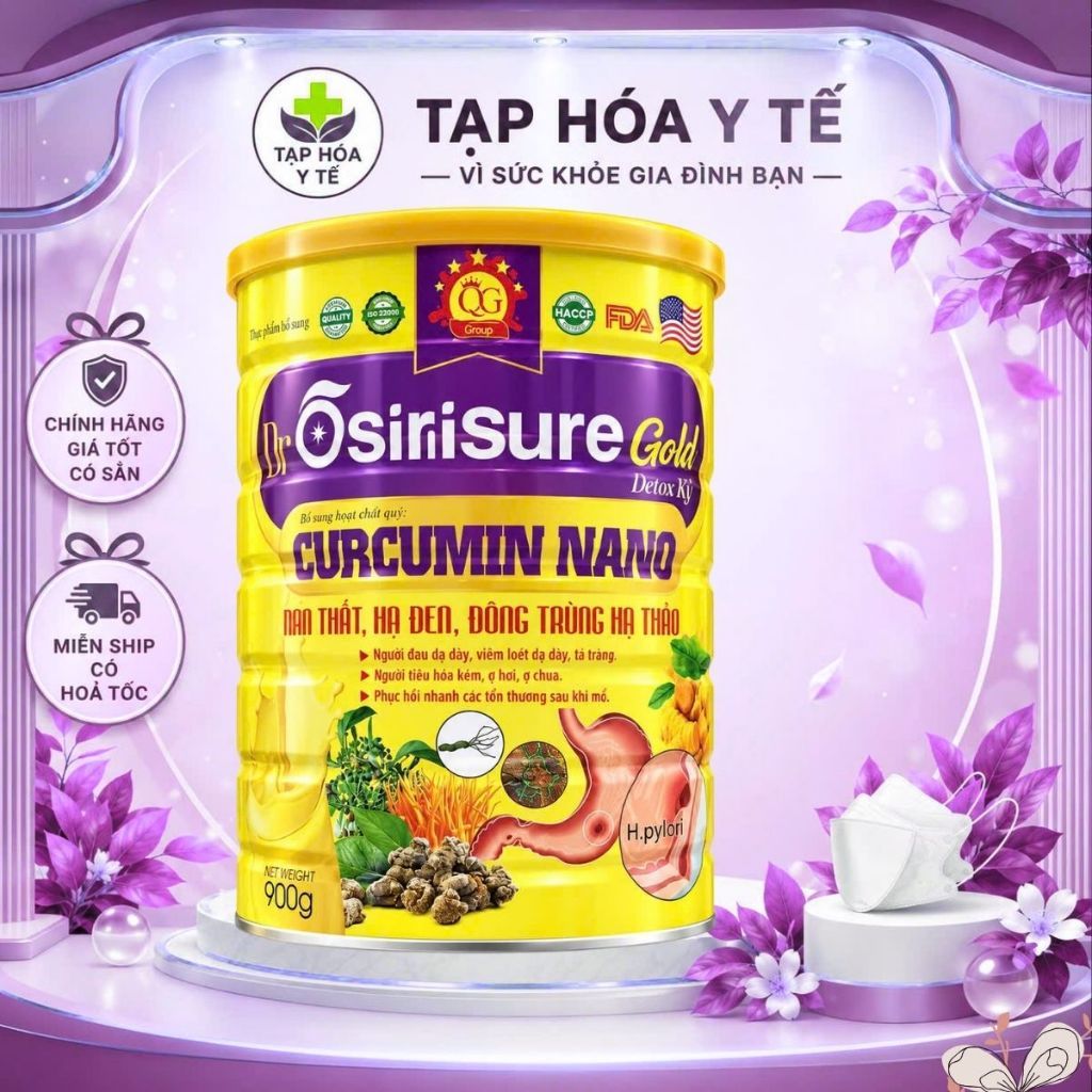 OSIRISURE GOLD CURCUMIN NANO 900G – DINH DƯỠNG BỔ SUNG VỚI CURCUMIN NANO VÀ THẢO DƯỢC