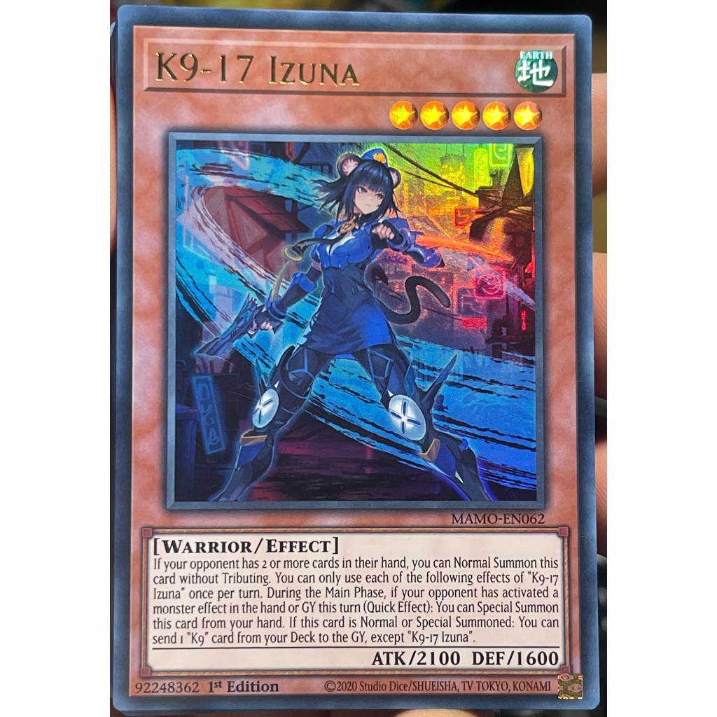 [KW2 Yugioh] [EN-UK] Thẻ MAMO-EN062 K9-17 Izuna - Ultra Rare - Pool D