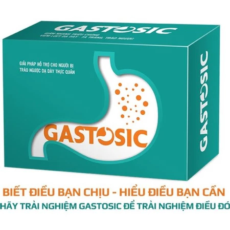 GASTOSIC (Hộp 3 vỉ* 10v) Giải pháp cho người viêm loét dạ dày, tá tràng, trào ngược dạ dày thực quản