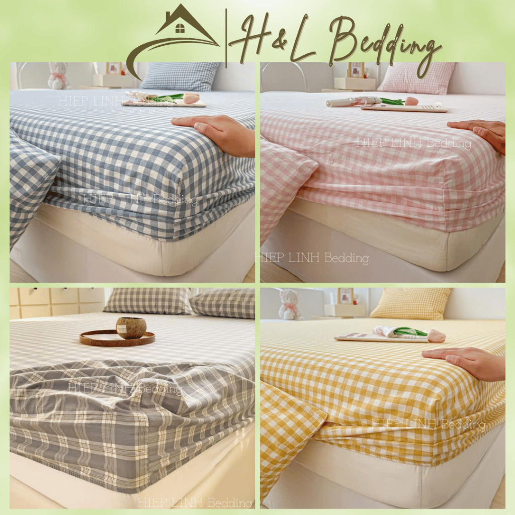Bộ ga gối 3 món thun đũi coton 1m6x2m 1m8x2m và 2m2 hàng loại 1