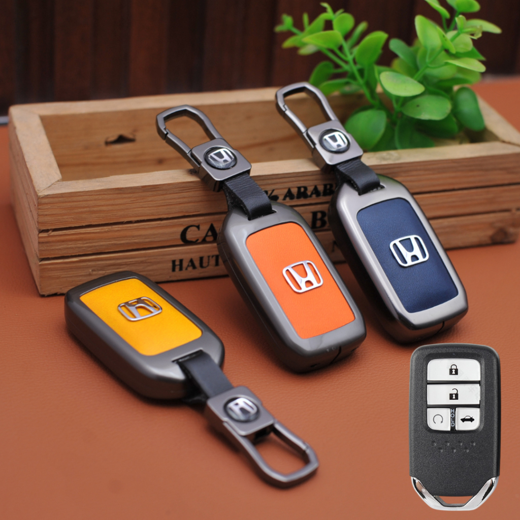 ốp chìa khóa honda City RS,ốp chìa khóa honda Civic,ốp chìa khóa kim loại honda chìa 4 nút bấm (ZH4)
