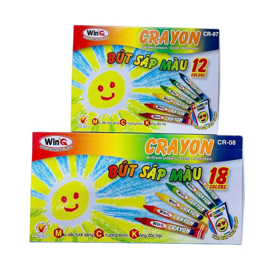 Bút Sáp Màu Crayon – Sáp Màu Cho Bé, Màu Sắc Tươi Sáng, Dễ Tô