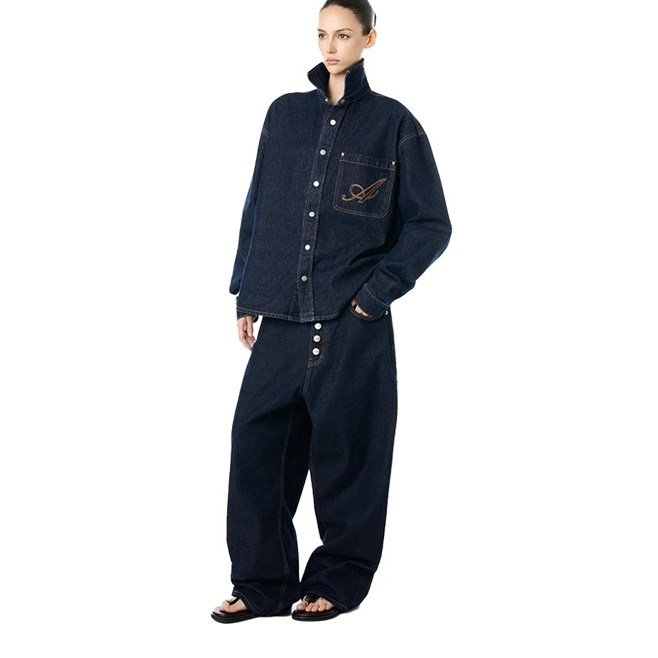 QUẦN JEANS LOCAL BRAND "ALFAER" AUBERT BAGGY JEANS - INDIGO