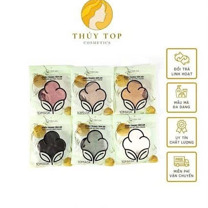 1Thùng Khẩu Trang 6D Cao Cấp Tâm An 300Cái