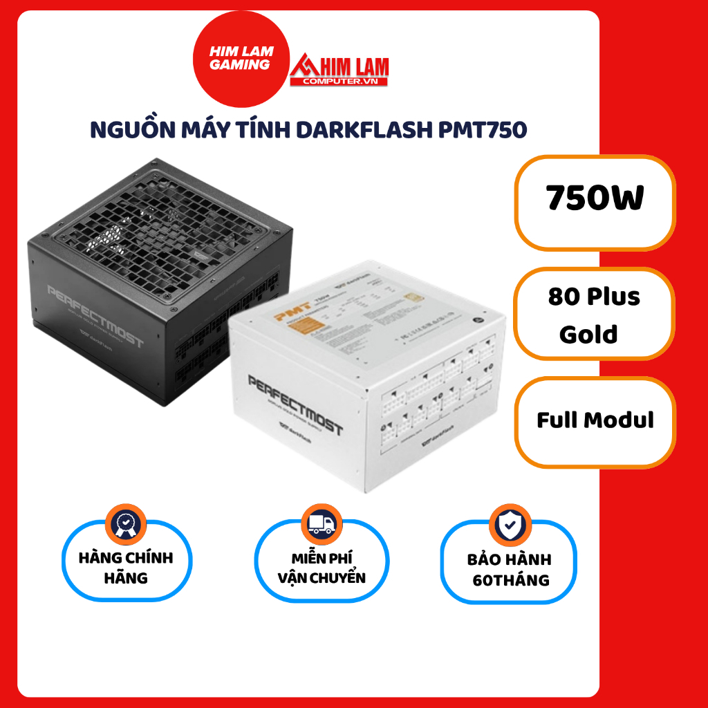 NGUỒN MÁY TÍNH DARKFLASH PMT750/850 ( 80 PLUS BRONZE / GOLD)