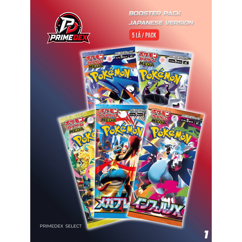 Pack Pokemon TCG M6 M5 M4 M3 M2A M2 M1L Nhật Bản – Gói lẻ chính hãng