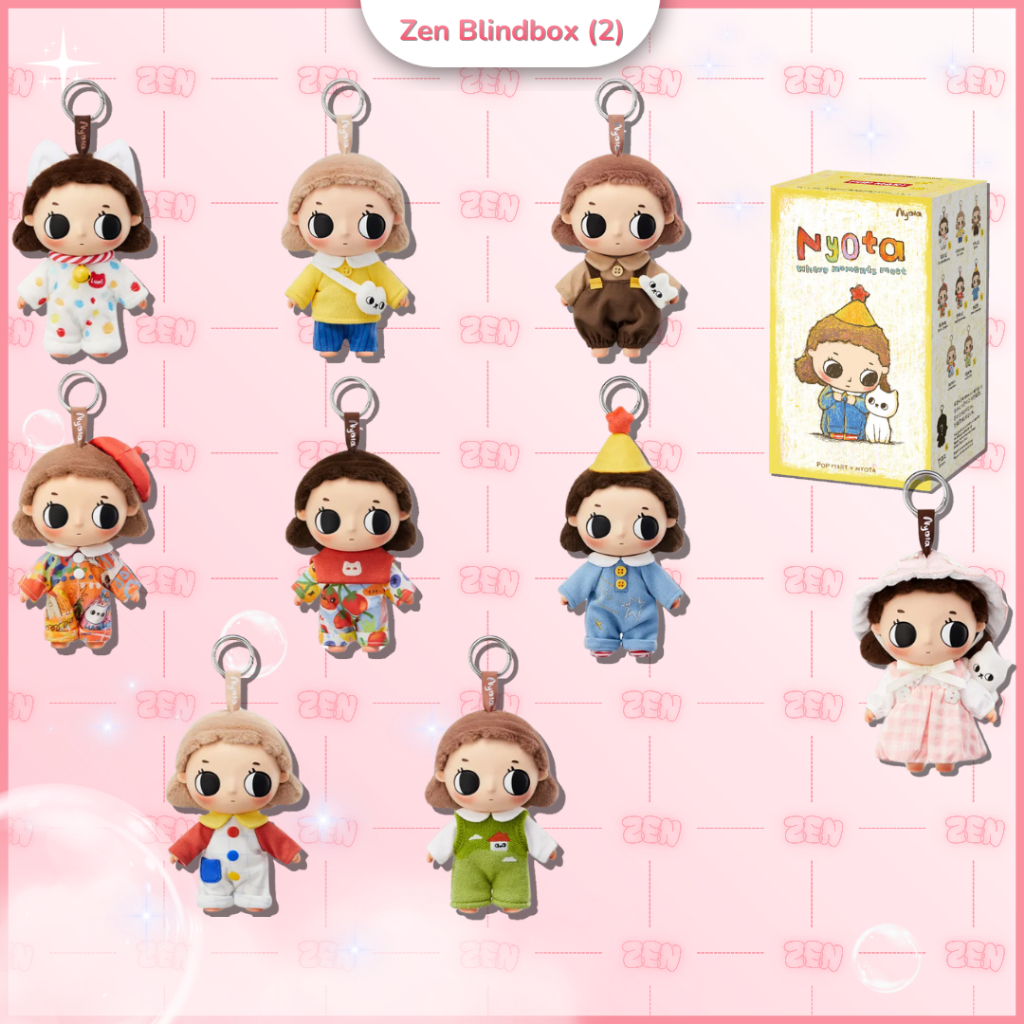 Blind Box Nyota Where Moments Meet Series Móc Khóa Gấu Bông [CHÍNH HÃNG]