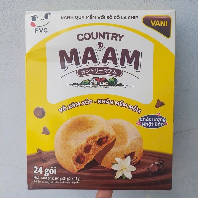 Bánh quy mềm Country Ma'am vị Vani 264g – 24 gói