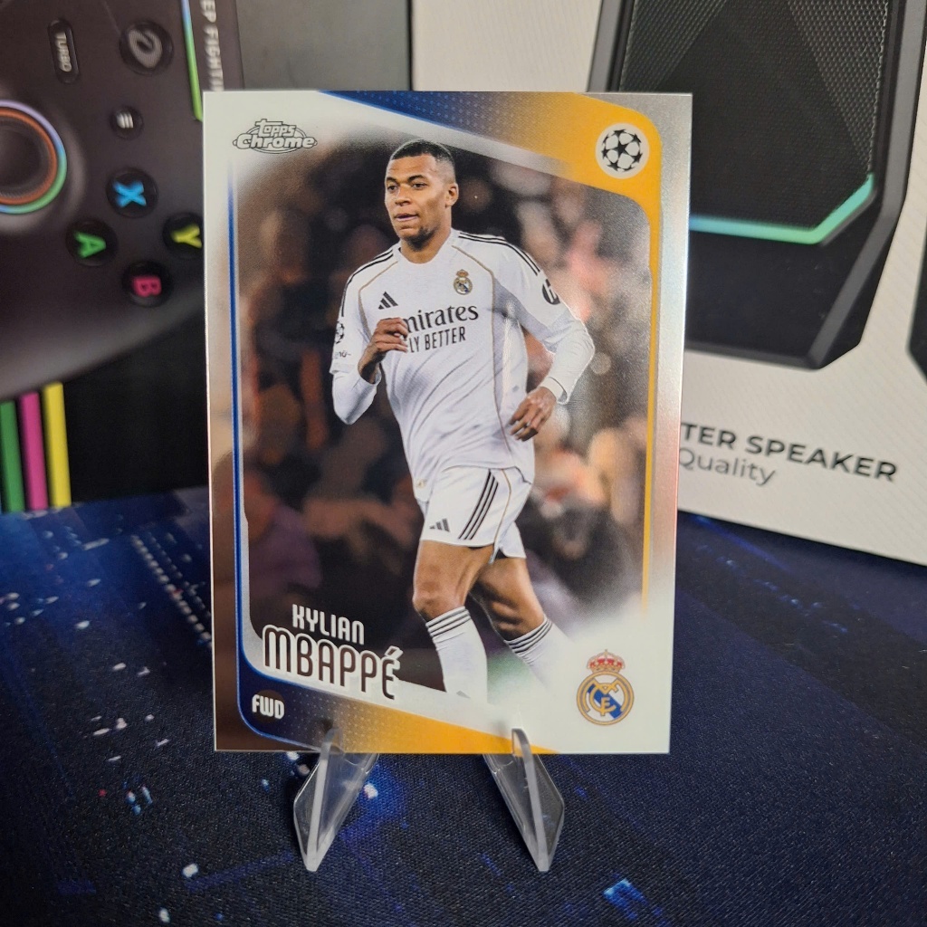 Mbappe Real Madrid, Thẻ Topps Chrome Chính Hãng