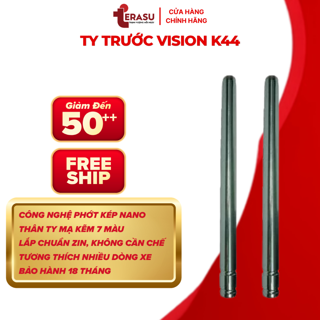 Ty Phuộc Trước Vision K44 , Ty Trước Vision 2013, 2014 Êm Chuẩn Zin Thương Hiệu Ikada (BH 18 Tháng)