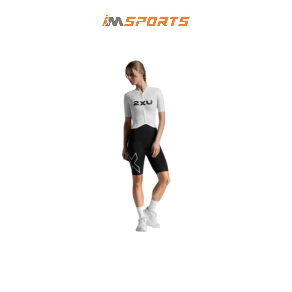 Light Speed React | Bộ Quần Áo Ba Môn Phối Hợp Nữ 2XU Light Speedreact Sleeved Trisuit - BLK/WHT - C