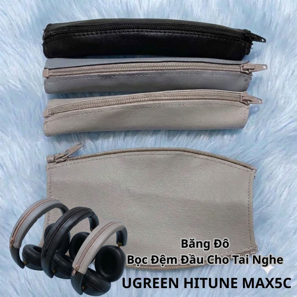 Bọc Đệm Đầu UGREEN HiTune Max5C Da PU 14.5x7cm Băng Đô Che Bong Tróc Tai Nghe