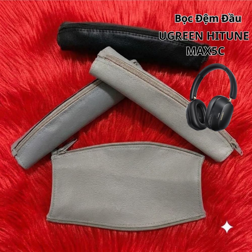 Băng Đô Che Khuyết Điểm Đệm Đầu Tai Nghe Da PU 14.5x7cm 3 Màu UGREEN Max5C