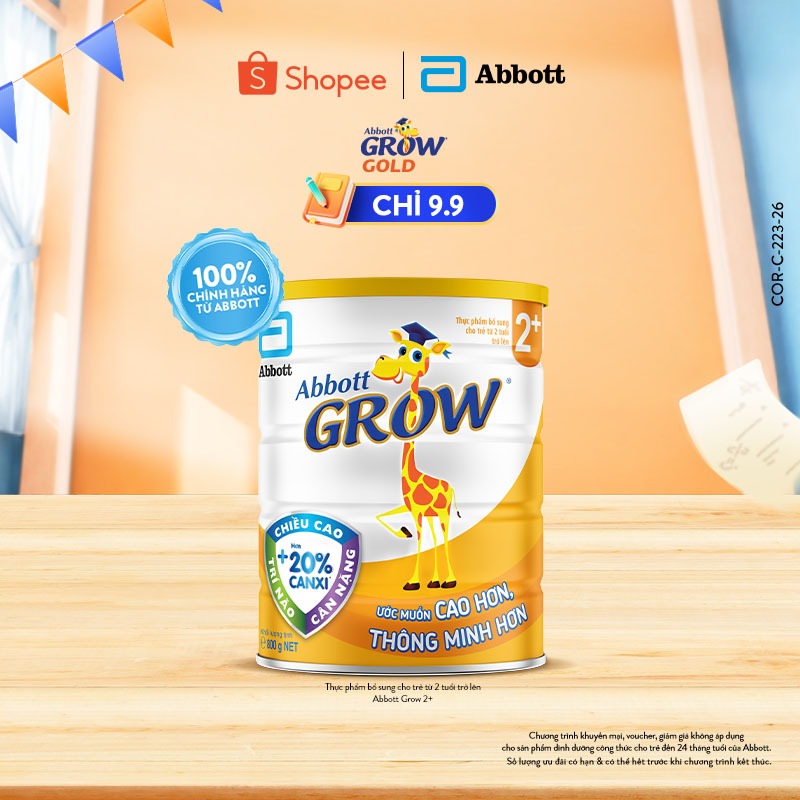 [KOL LIVE] Sữa bột Abbott Grow 2+ loại 800g