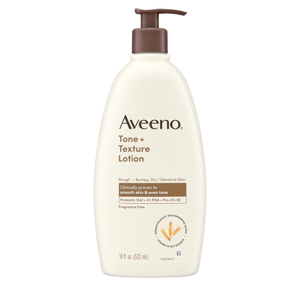 Sữa dưỡng thể Aveeno Tone + Texture Renewing Body Lotion, không mùi 532ml