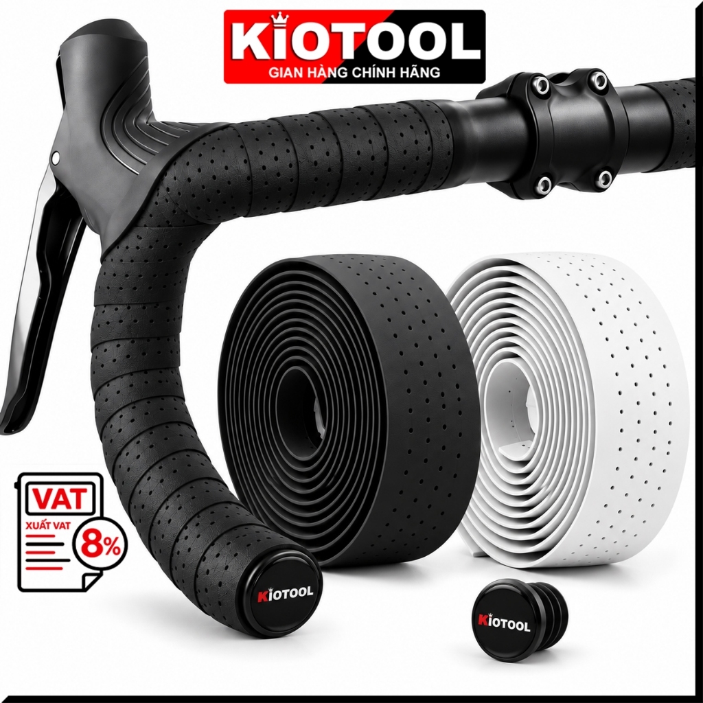 Bộ dây quấn ghi đông xe đạp Kiotool chắc chắn chống trượt