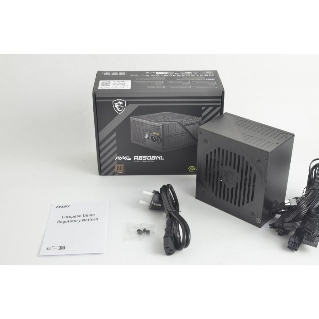 Nguồn MSI MAG A650BNL 650W 80 Plus Bronze Chính Hãng - BH 36 Tháng