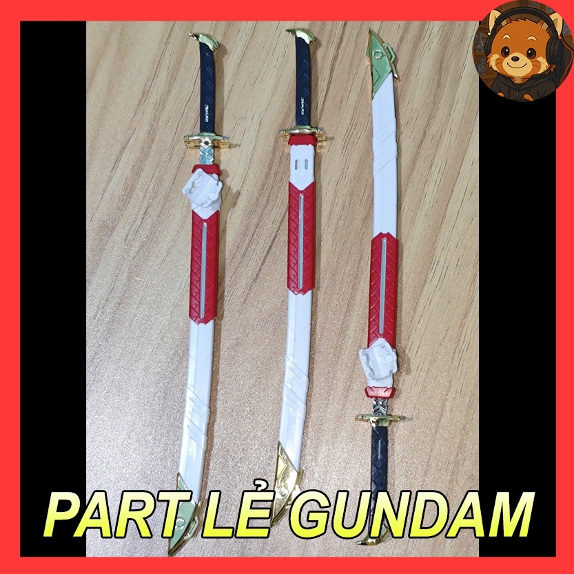 [Part lẻ mô hình Gundam] [Phụ kiện vũ khí] Katana - Astray red Frame KAI_Jijia MG 1:100, 2nd đã qua 